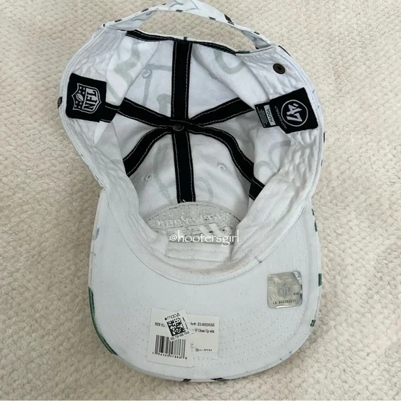 💚Girls New York Jets '47 White Adore Clean Up Adjustable Hat💚 - Picture 4 of 9